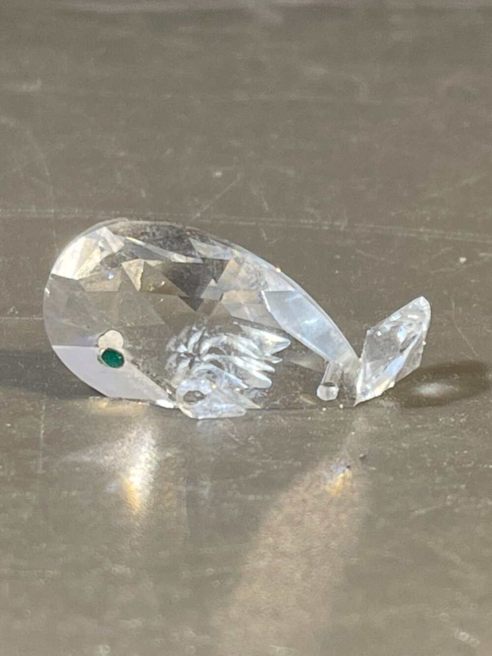 Miniature Glass Whale 1.25" (inv#1906)